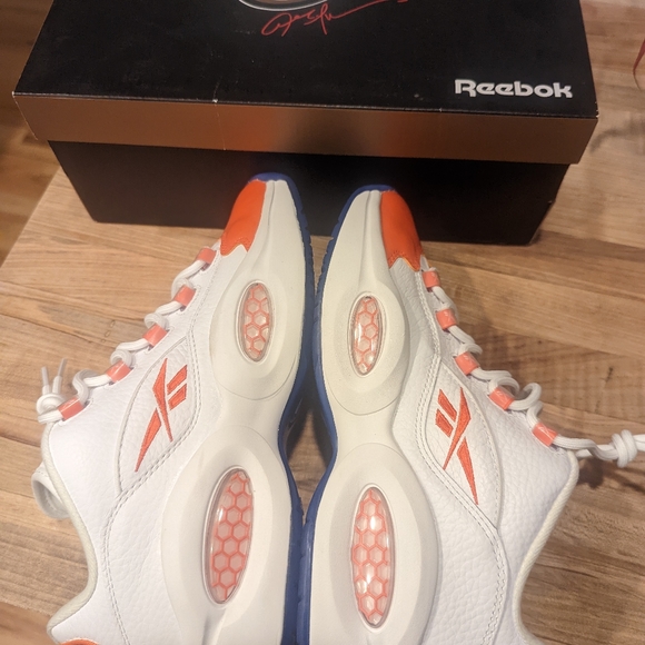 Reebok Question Low Patent Toe Orange - Picture 8 of 8